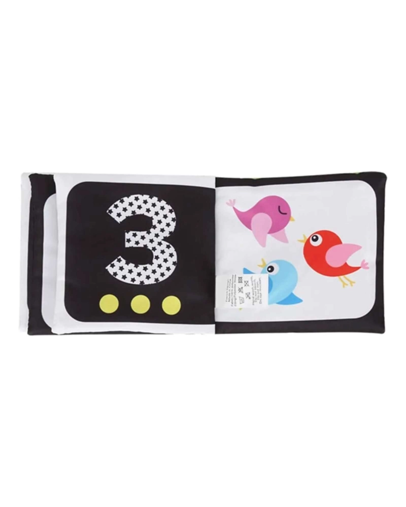 LIBRO SENSORIAL DE TELA Y TEXTURA PARA BEBE S CON COLAS DE ANIMALES Y SONIDO01 - 2