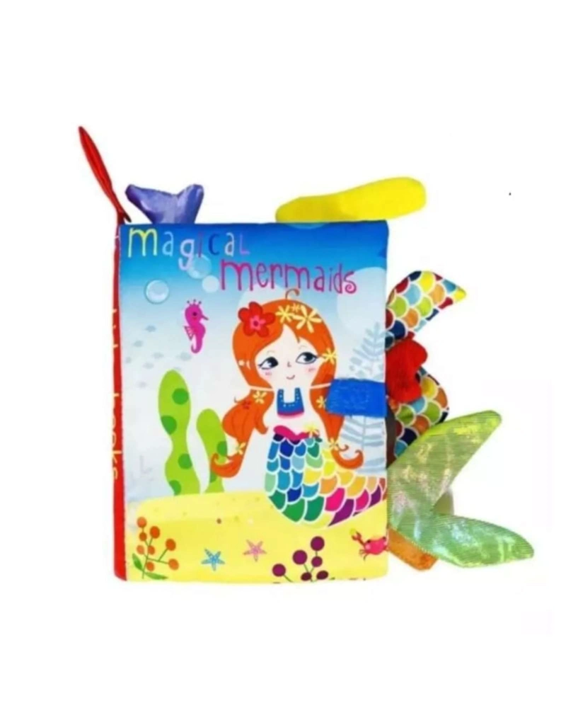 LIBRO SENSORIAL DE TELA Y TEXTURA PARA BEBE S CON COLAS DE ANIMALES Y SONIDO02 - 4