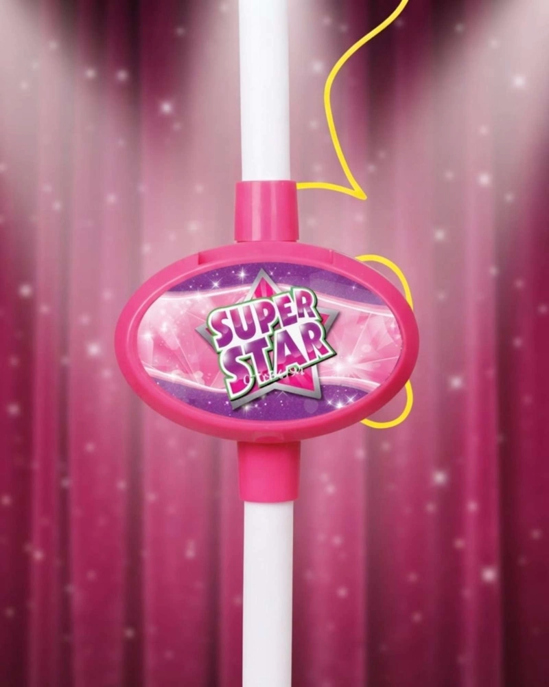 MICROFONO KARAOKE PEDESTAL CONEXION MP3 TELE FONO PARA NIÑAS. - 2