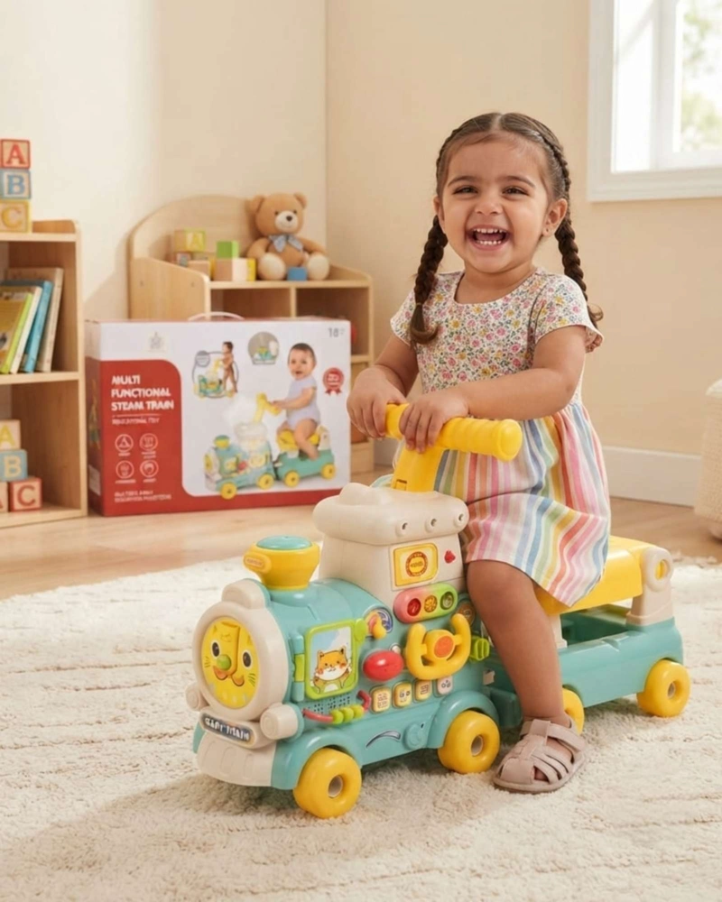 TREN ANDADOR CORREPASILLOS MULTIFUNCIONAL 5 EN 1 PARA BEBES. - 2