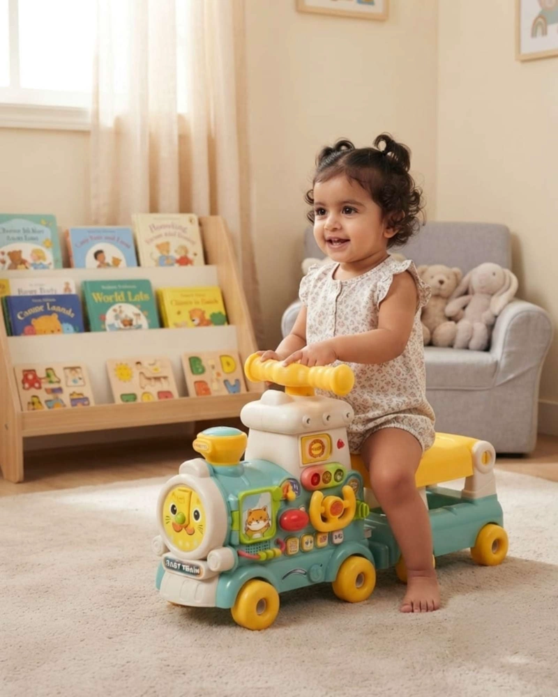 TREN ANDADOR CORREPASILLOS MULTIFUNCIONAL 5 EN 1 PARA BEBES. - 4