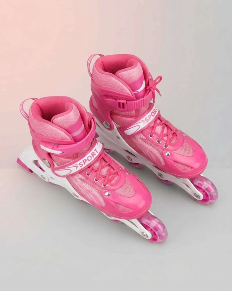 PATINES EN LINEA INFANTILES AJUSTABLES CON SET DE PROTECCION, TALLA G. - 5