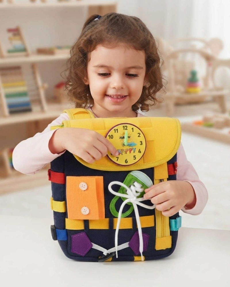 MOCHILA SENSORIAL DIDACTICA MONTESSORI INFANTIL VIAJERA. - 4