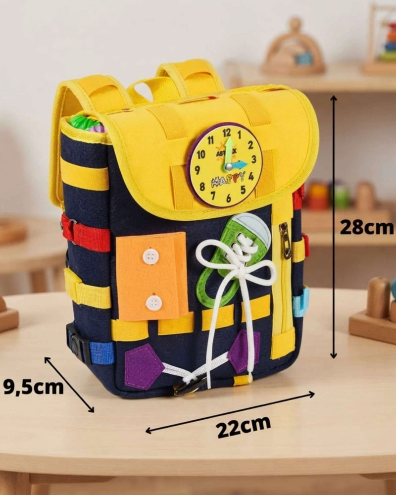 MOCHILA SENSORIAL DIDACTICA MONTESSORI INFANTIL VIAJERA. - 7
