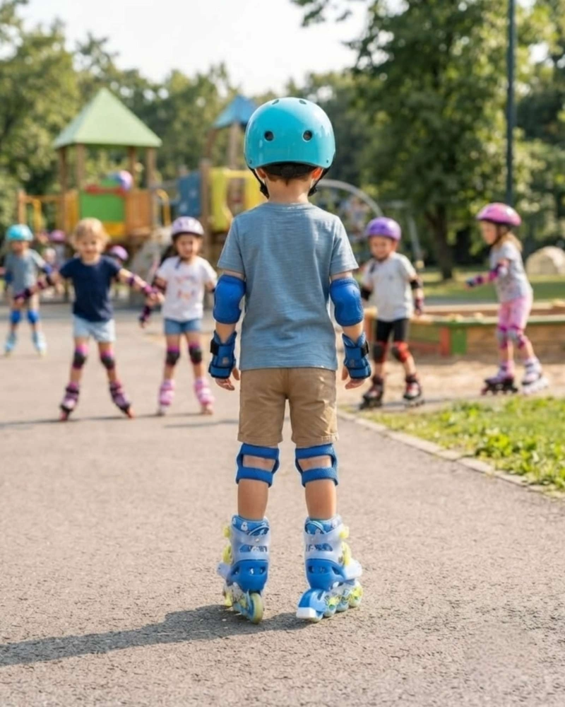 PATINES EN LINEA INFANTILES  Y KIT DE SEGURIDAD TALLAS. - 4