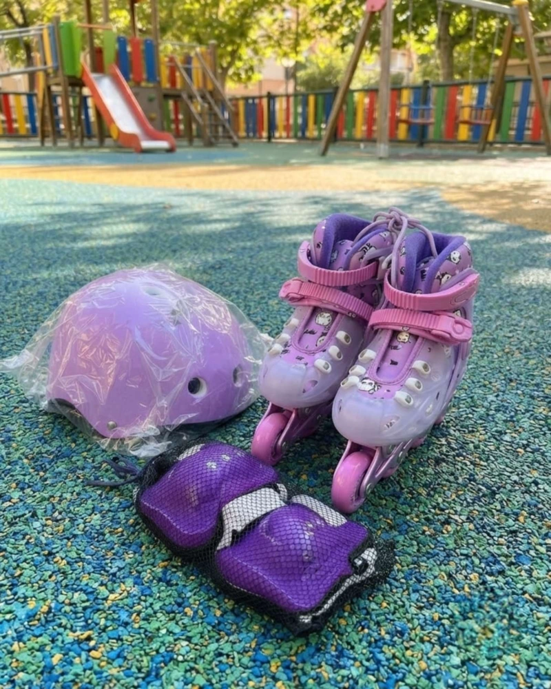 PATINES EN LINEA INFANTILES  Y KIT DE SEGURIDAD TALLAS. - 1