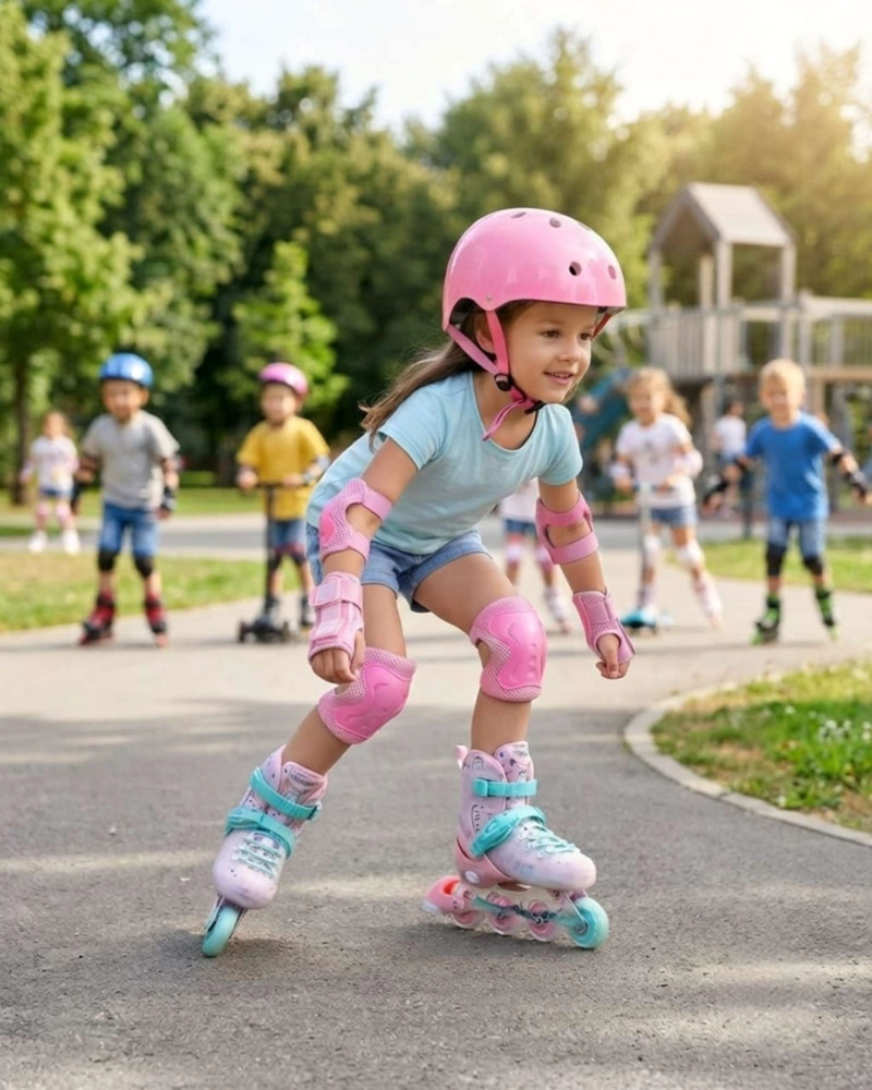 PATINES EN LINEA INFANTILES  Y KIT DE SEGURIDAD TALLAS. - 3