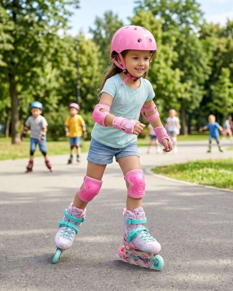 PATINES EN LINEA INFANTILES  Y KIT DE SEGURIDAD TALLAS. - 4