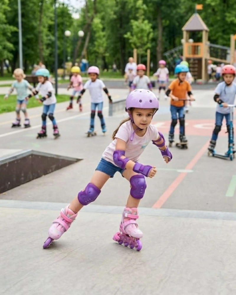 PATINES EN LINEA RUEDAS LED CON KIT DE SEGURIDAD TALLA M. - 3