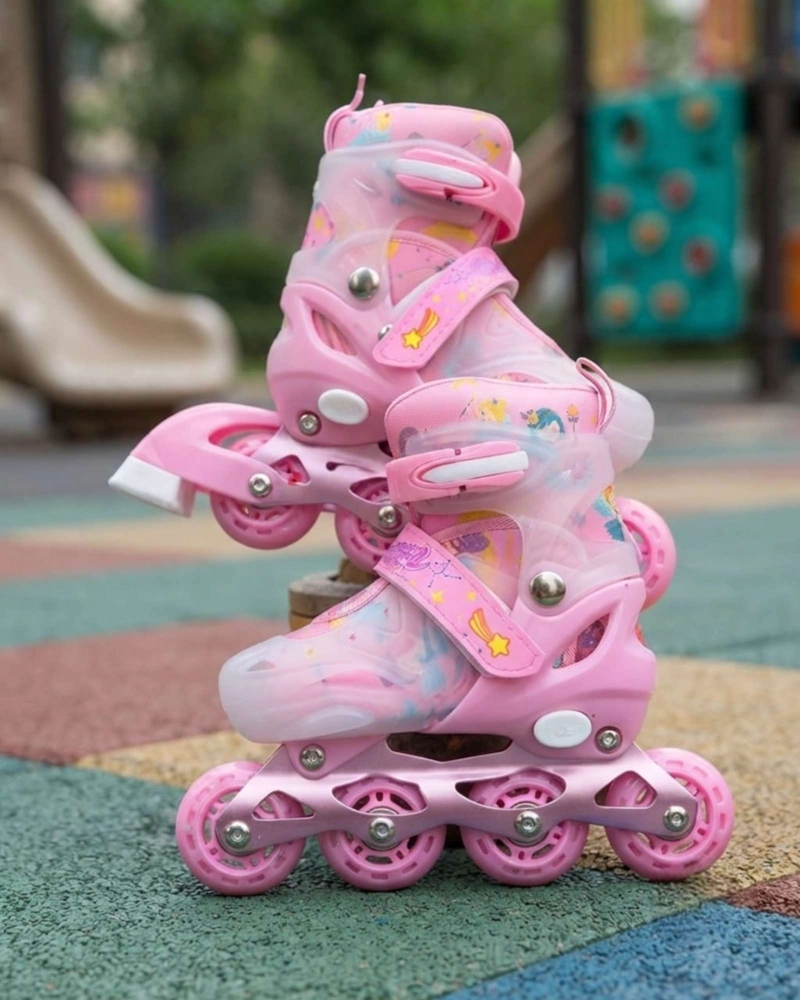 PATINES EN LINEA RUEDAS LED CON KIT DE SEGURIDAD TALLA M. - 6