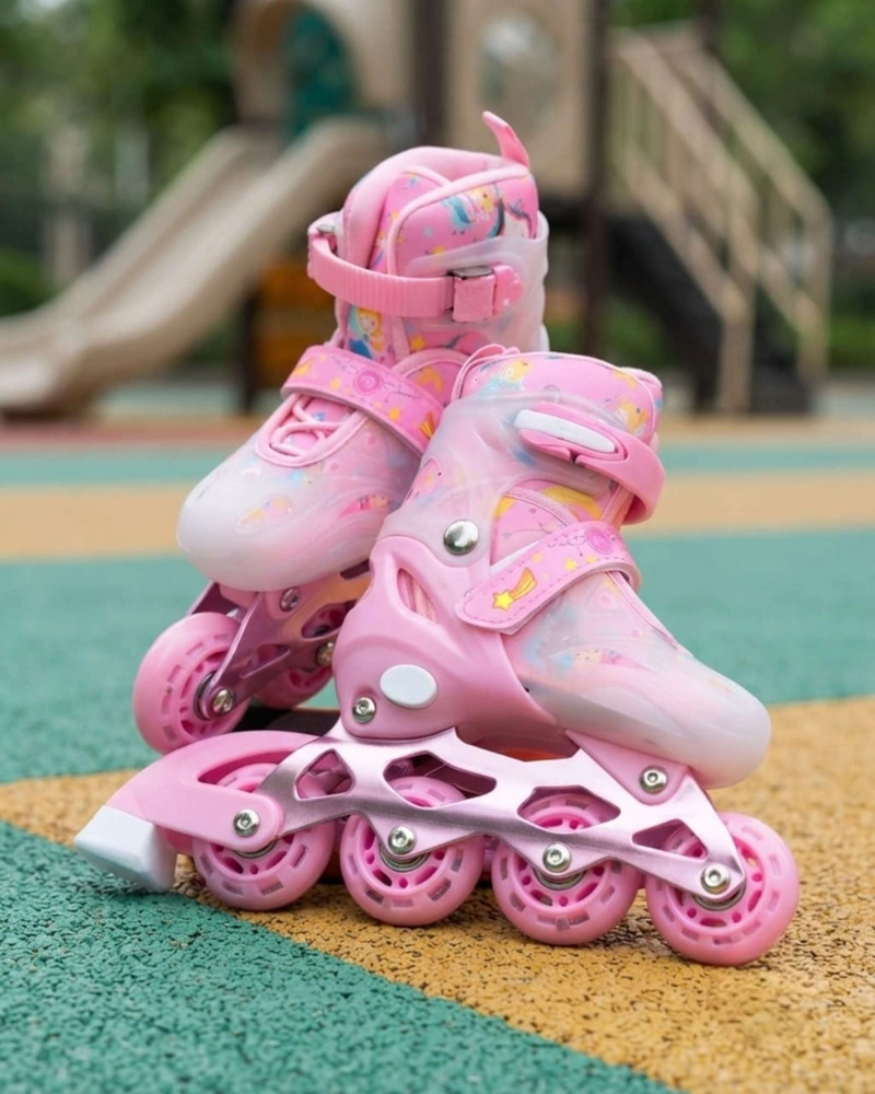 PATINES EN LINEA RUEDAS LED CON KIT DE SEGURIDAD TALLA M. - 7