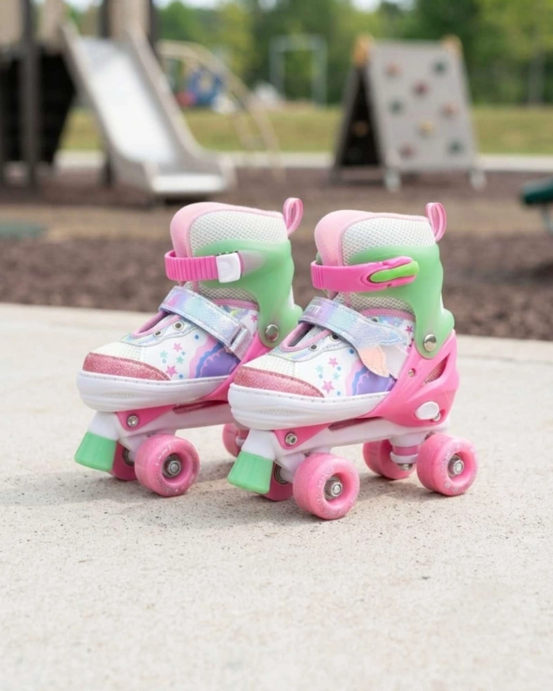 SET DE PATINES 4 RUEDAS CON LUCES CON KIT DE PROTECCION TALLA S. - 7