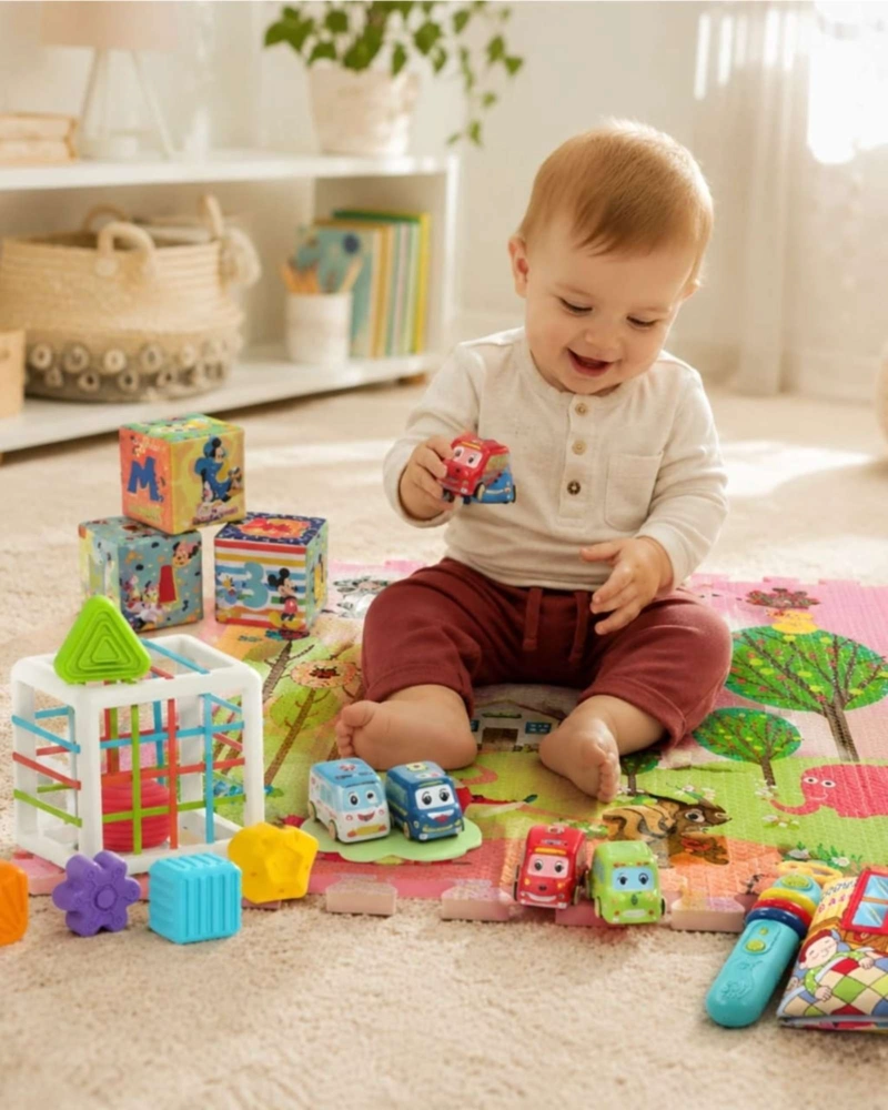PACK DE ESTIMULACION PARA BEBE S JUGUETES DIDACTICOS 5PCS - 1