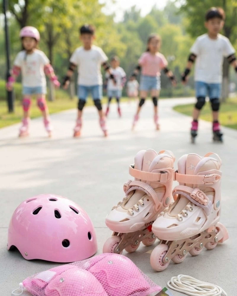 PATINES EN LINEA AJUSTABLES XTEP CON KIT DE PROTECCION TALLA M. - 2