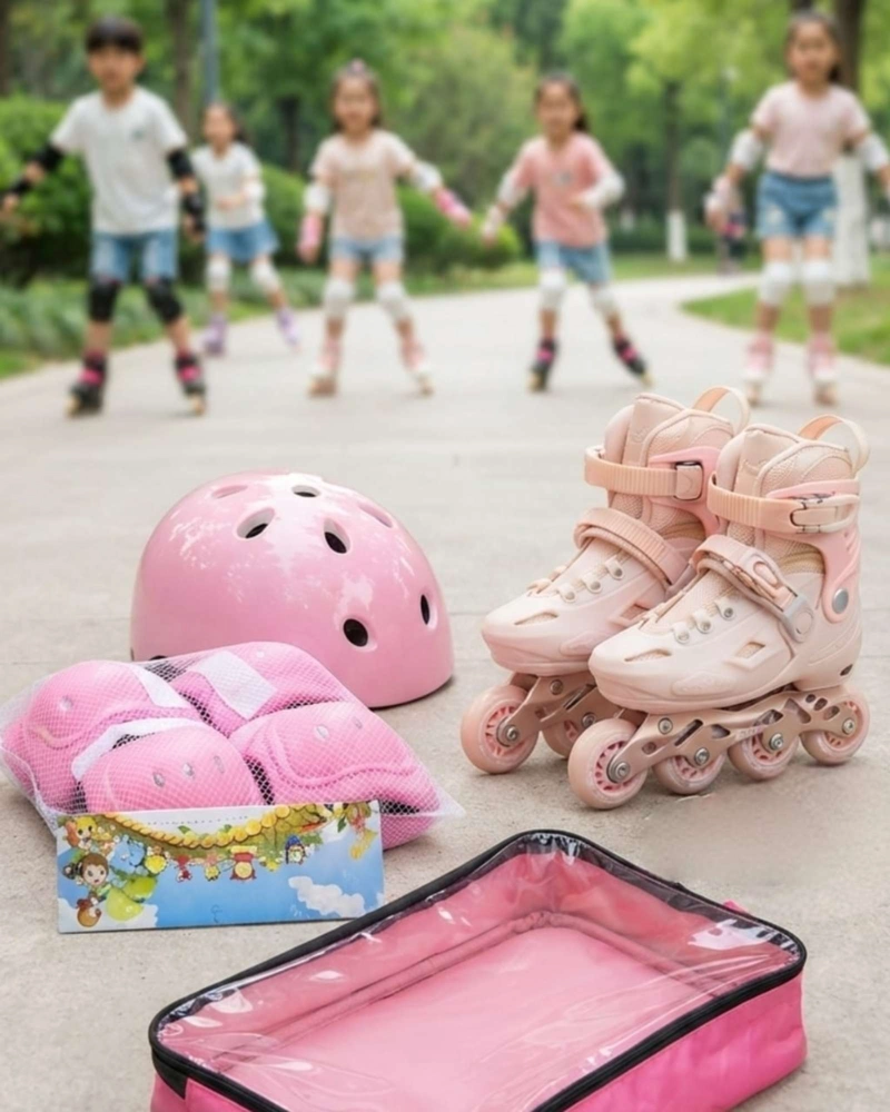 PATINES EN LINEA AJUSTABLES XTEP CON KIT DE PROTECCION TALLA M. - 4