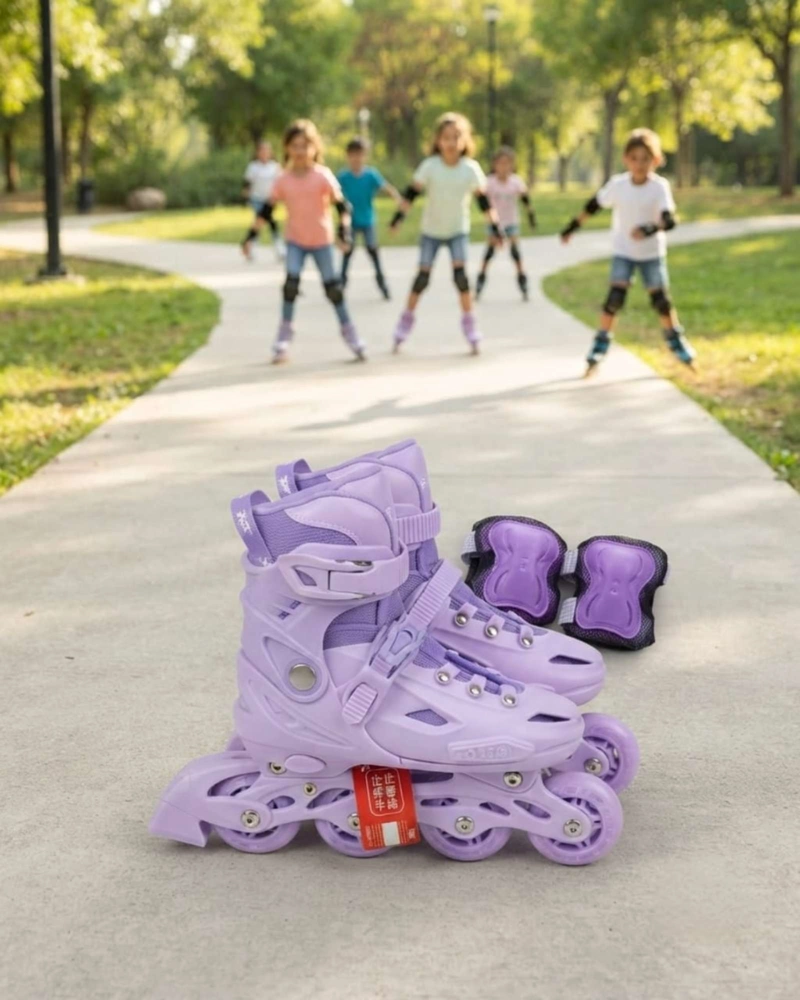 PATINES EN LINEA AJUSTABLES XTEP CON KIT DE PROTECCION TALLA M. - 3