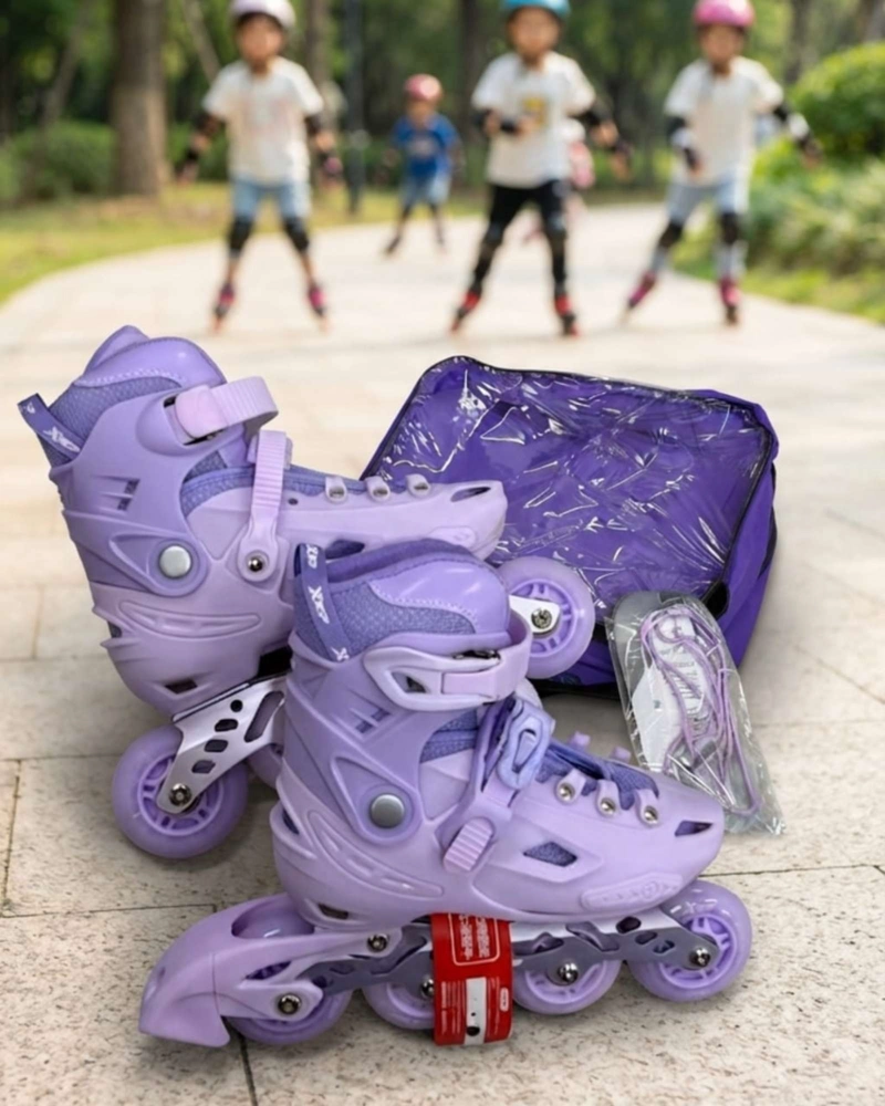 PATINES EN LINEA AJUSTABLES XTEP CON KIT DE PROTECCION TALLA M. - 5
