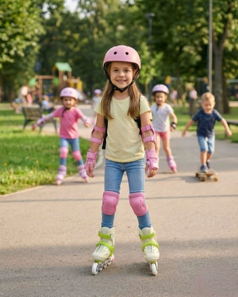 PATINES EN LINEA CON LED Y KIT DE SEGURIDAD TALLA M. - 2