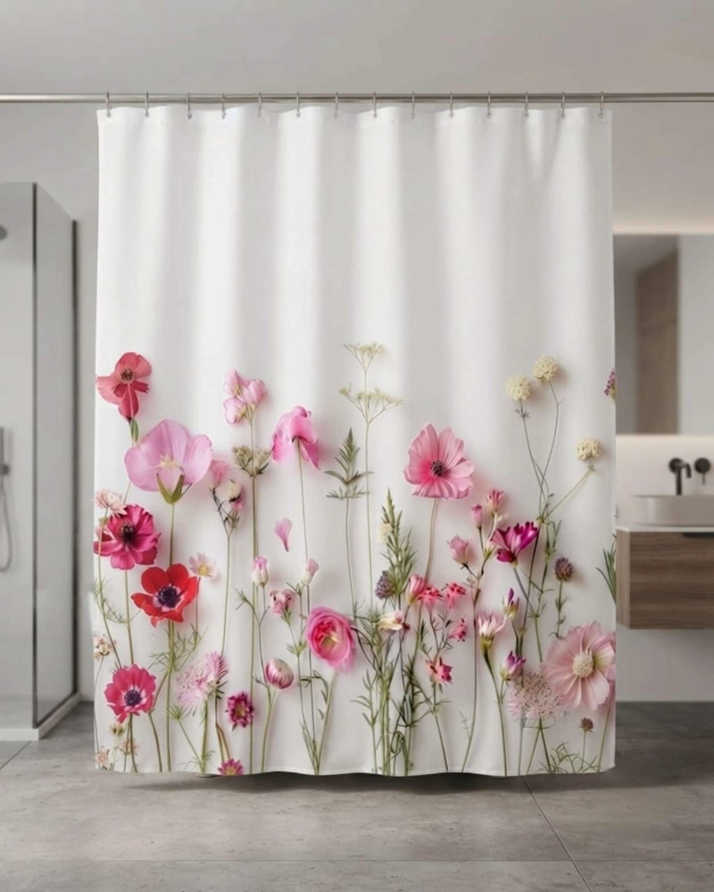 PACK DE CORTINA DE BAÑO CON FORRO IMPERMEABLE SURTIDO. - 2