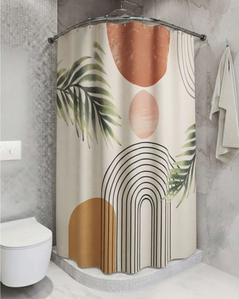PACK DE CORTINA DE BAÑO CON FORRO IMPERMEABLE SURTIDO. - 2