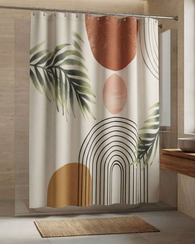 PACK DE CORTINA DE BAÑO CON FORRO IMPERMEABLE SURTIDO. - 4