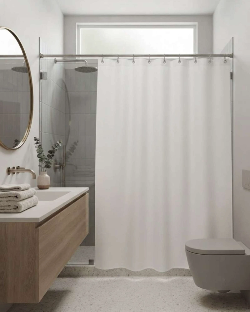 PACK DE CORTINA DE BAÑO CON FORRO IMPERMEABLE SURTIDO. - 5