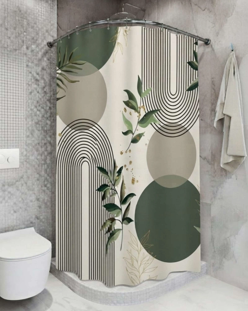 PACK DE CORTINA DE BAÑO CON FORRO IMPERMEABLE SURTIDO. - 4
