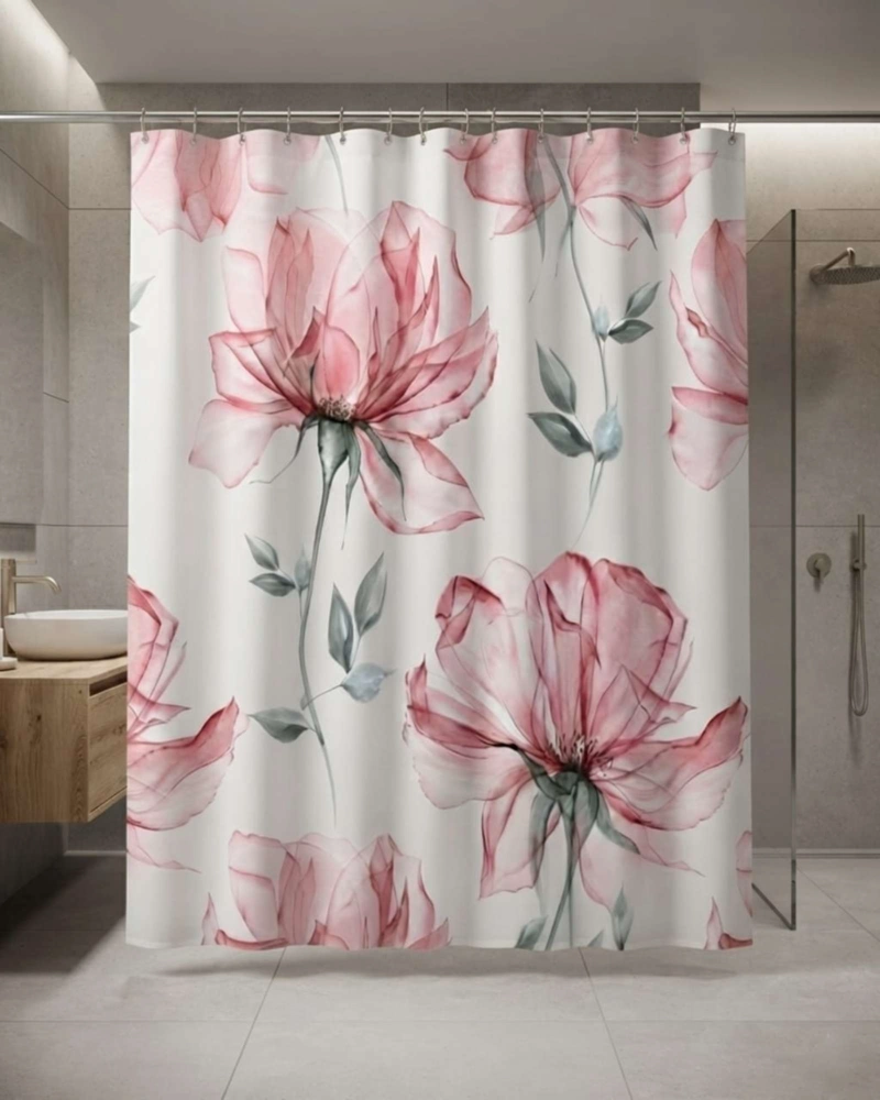 PACK DE CORTINA DE BAÑO CON FORRO IMPERMEABLE SURTIDO. - 2
