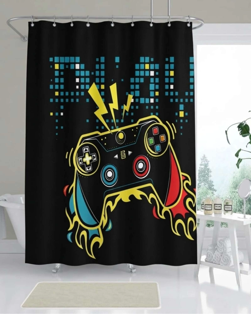 PACK DE CORTINA DE BAÑO CON FORRO IMPERMEABLE SURTIDO. - 4