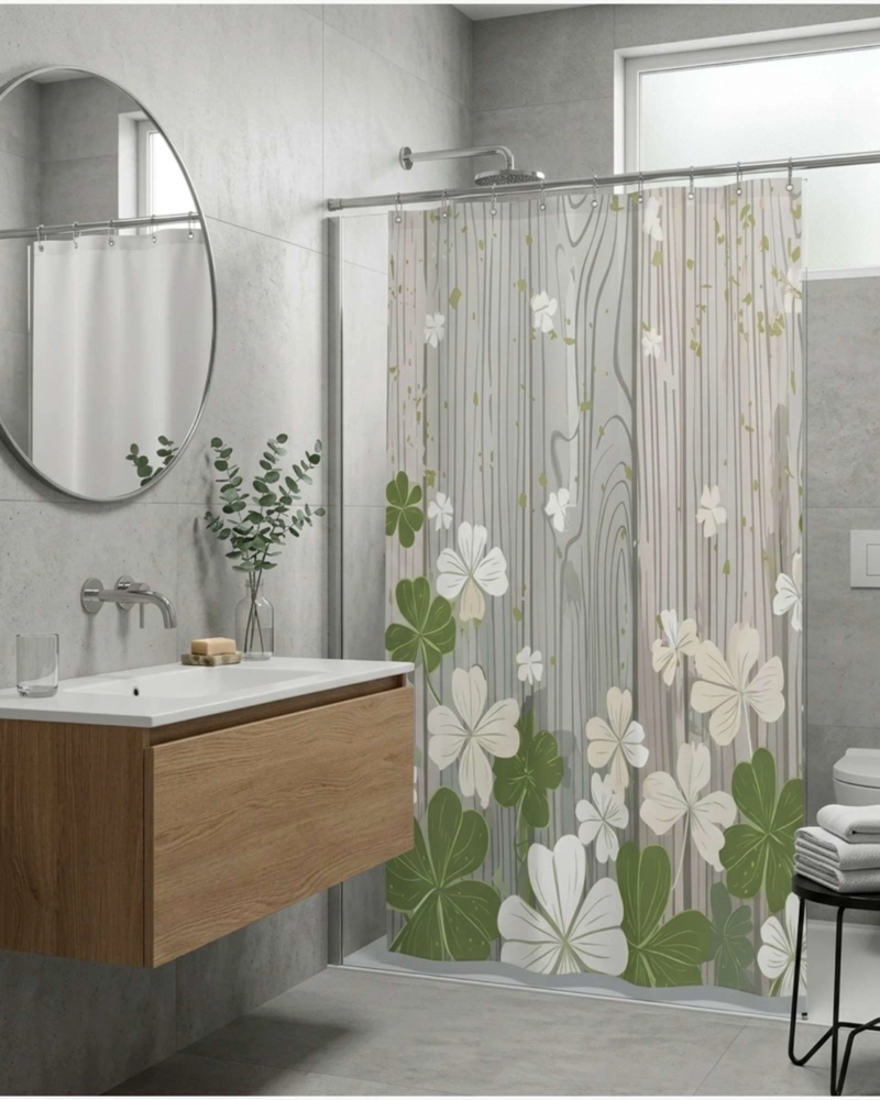 PACK DE CORTINA DE BAÑO CON FORRO IMPERMEABLE SURTIDO. - 2
