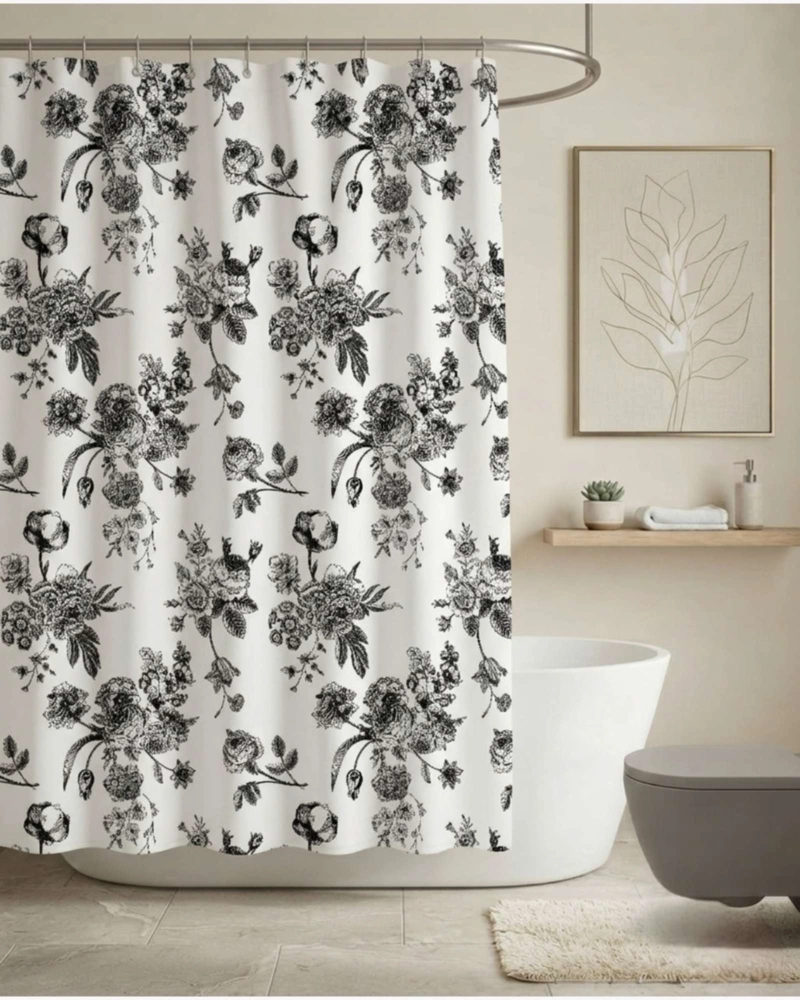 PACK DE CORTINA DE BAÑO CON FORRO IMPERMEABLE SURTIDO. - 2
