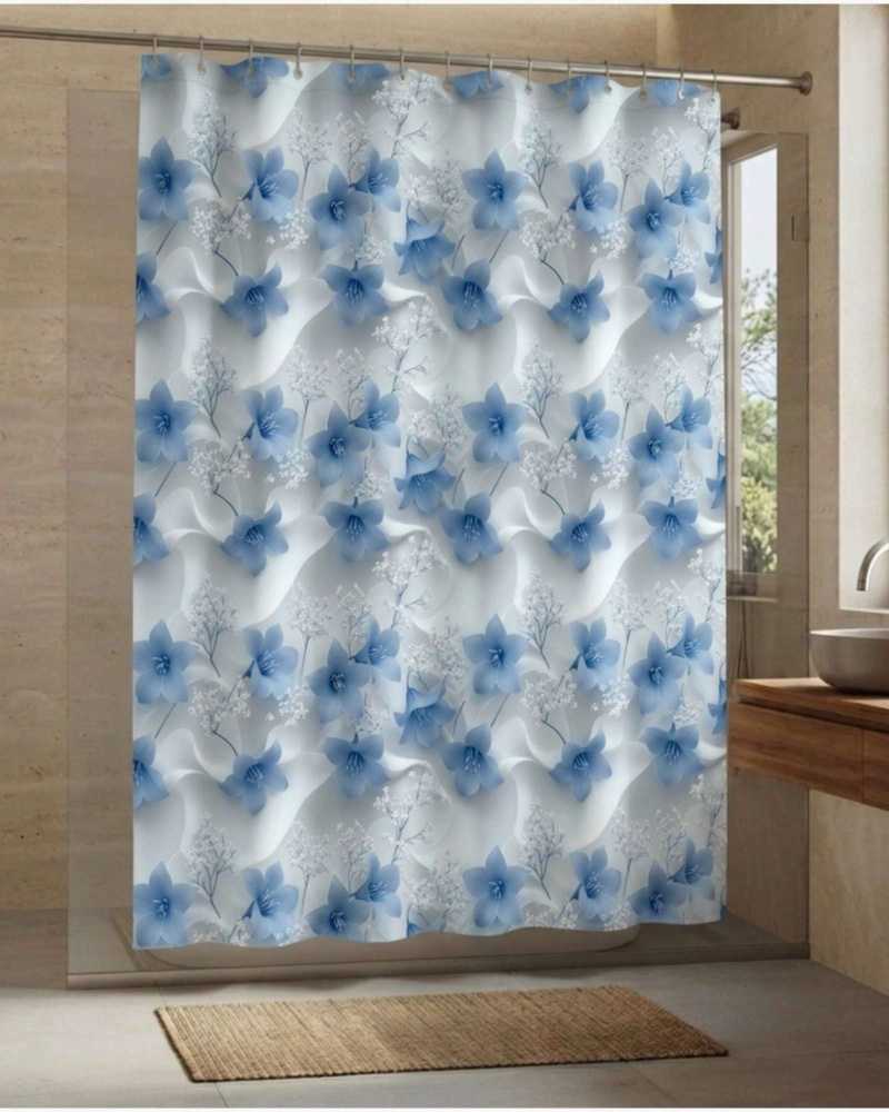 PACK DE CORTINA DE BAÑO CON FORRO IMPERMEABLE SURTIDO. - 1