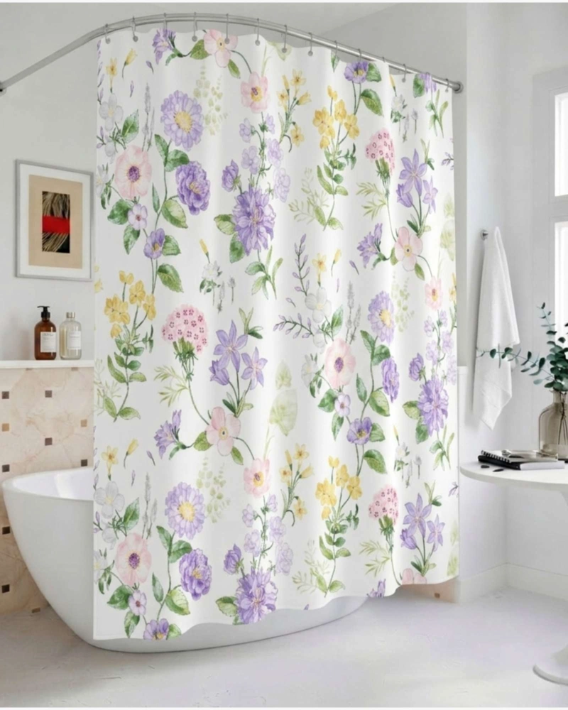 PACK DE CORTINA DE BAÑO CON FORRO IMPERMEABLE SURTIDO. - 3