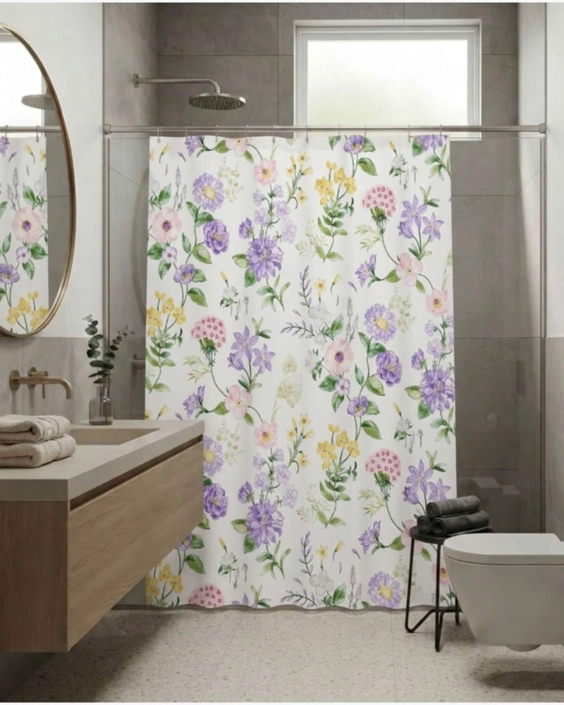 PACK DE CORTINA DE BAÑO CON FORRO IMPERMEABLE SURTIDO. - 4