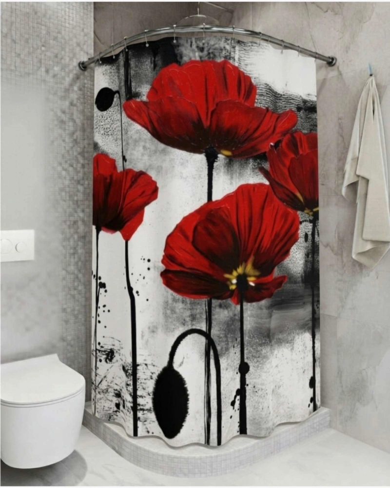 PACK DE CORTINA DE BAÑO CON FORRO IMPERMEABLE SURTIDO. - 2