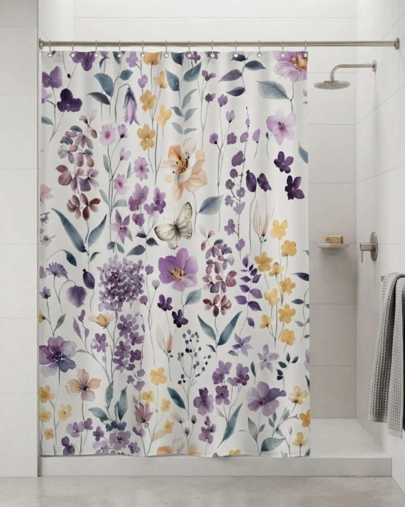 PACK DE CORTINA DE BAÑO CON FORRO IMPERMEABLE SURTIDO. - 3