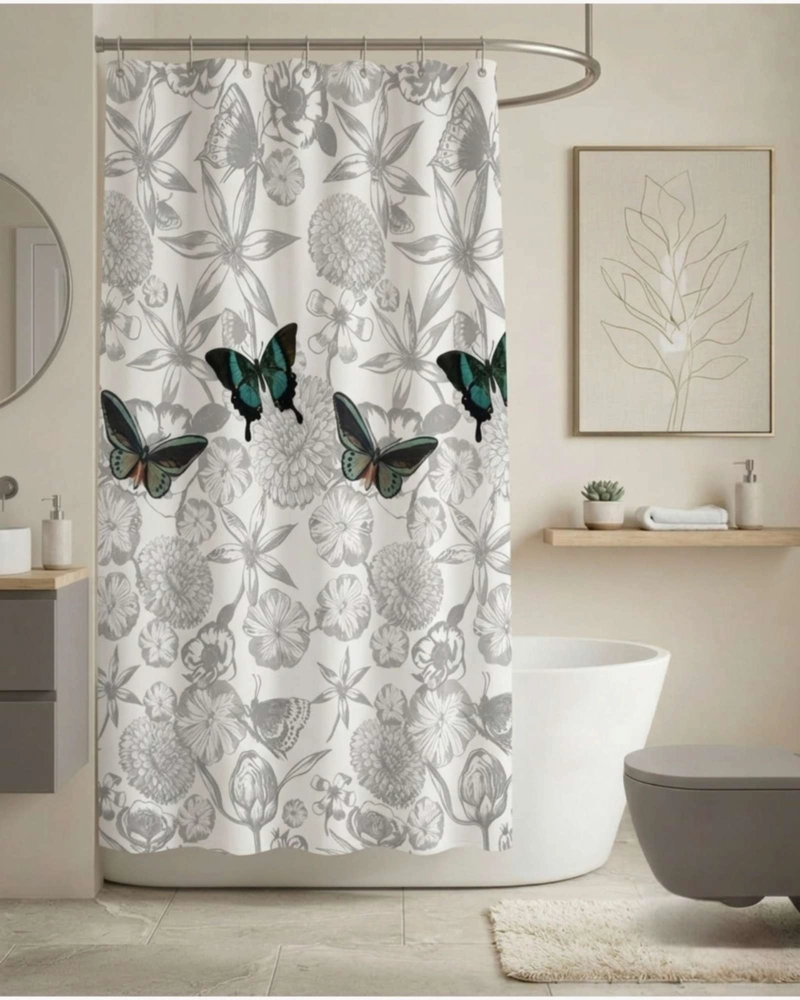 PACK DE CORTINA DE BAÑO CON FORRO IMPERMEABLE SURTIDO. - 4