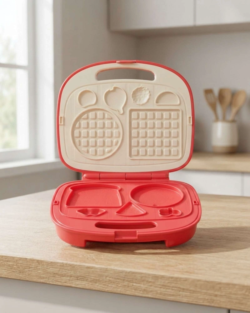 SET DE PLASTICINA FUNNY CLAY CON WAFLERA Y MOLDES. - 1