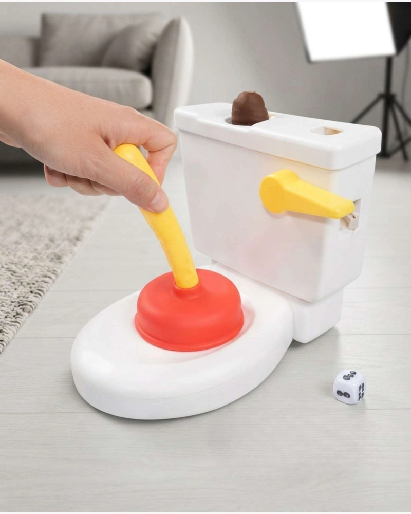 JUEGO DE MESA INFANTIL CRAZY FLUSH INODORO. - 1