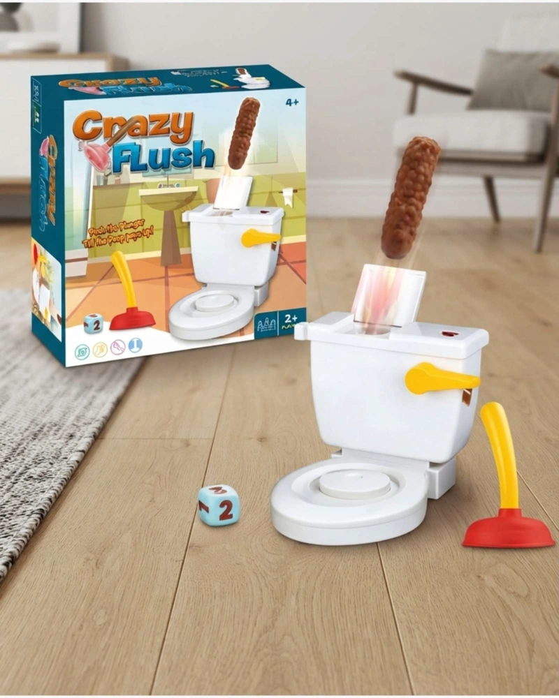 JUEGO DE MESA INFANTIL CRAZY FLUSH INODORO. - 2