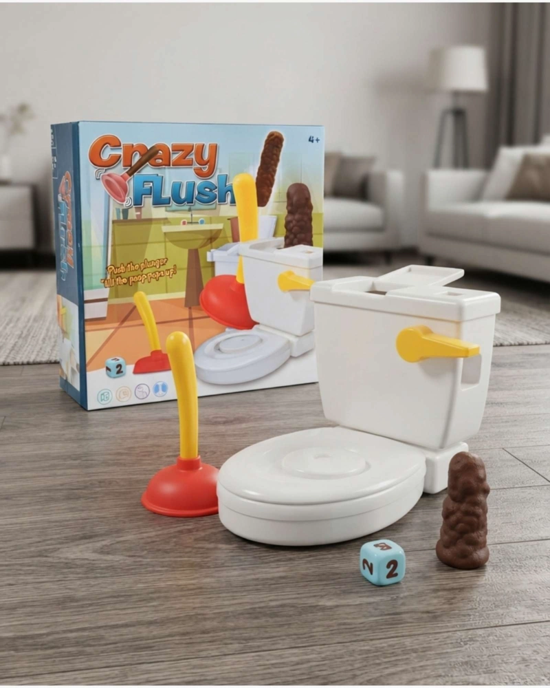 JUEGO DE MESA INFANTIL CRAZY FLUSH INODORO. - 3