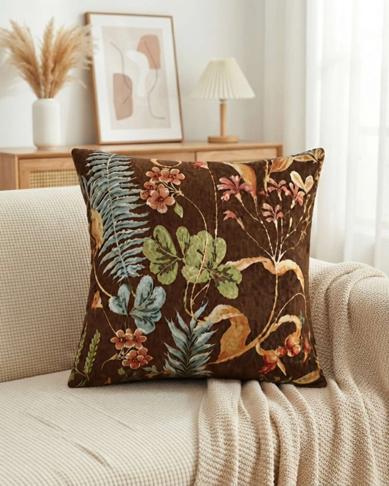 PACK DE 6 FUNDAS PARA COJIN DECORATIVOS BOTANICOS. - 3