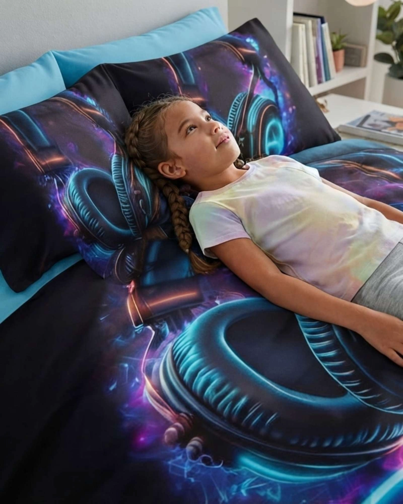 CUBRECAMA QUILT INFANTIL DE VERANO PLAZA Y MEDIA MAS FUNDA - 3