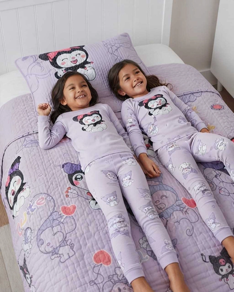 CUBRECAMA QUILT DE VERANO PLAZA Y MEDIA DISEÑOS INFANTILES MAS FUNDA - 4