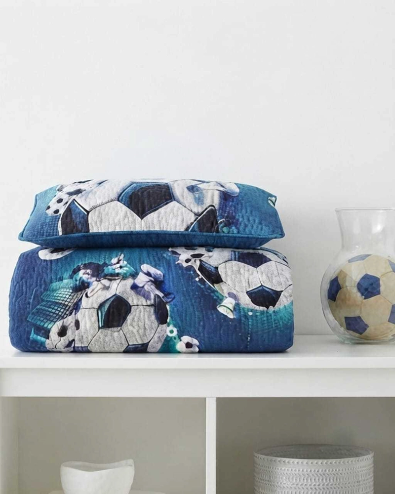 CUBRECAMA QUILT DE VERANO PLAZA Y MEDIA DISEÑOS INFANTILES MAS FUNDA - 5