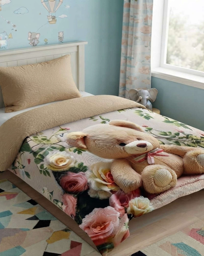 CUBRECAMA QUILT INFANTIL DE VERANO PLAZA Y MEDIA MAS FUNDA - 2