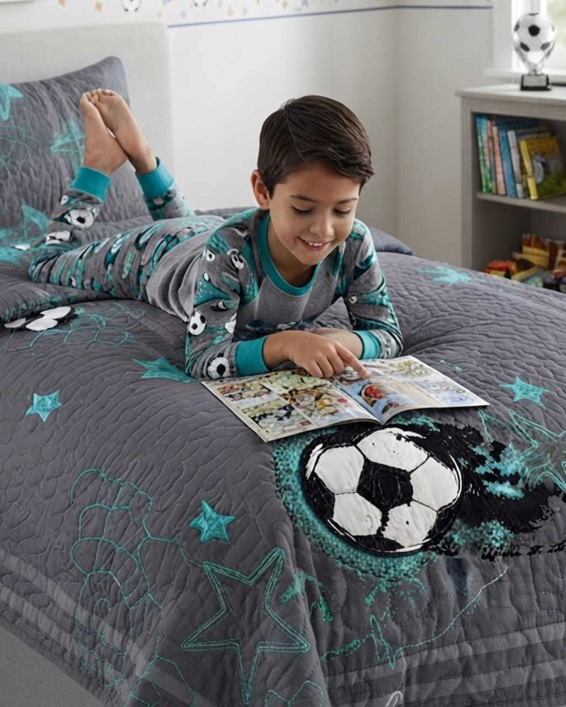 CUBRECAMA QUILT DE VERANO PLAZA Y MEDIA DISEÑOS INFANTILES MAS FUNDA - 3