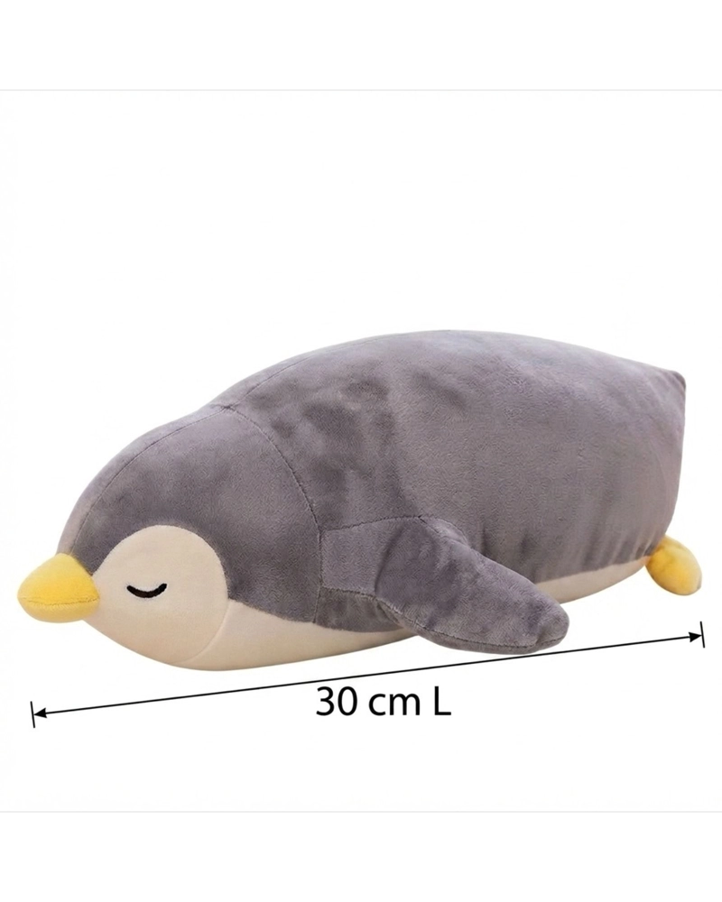 COJIN PELUCHE PINGÜINO EXTRA SUAVE ALMOHADA PARA ABRAZAR 30 CM - 6