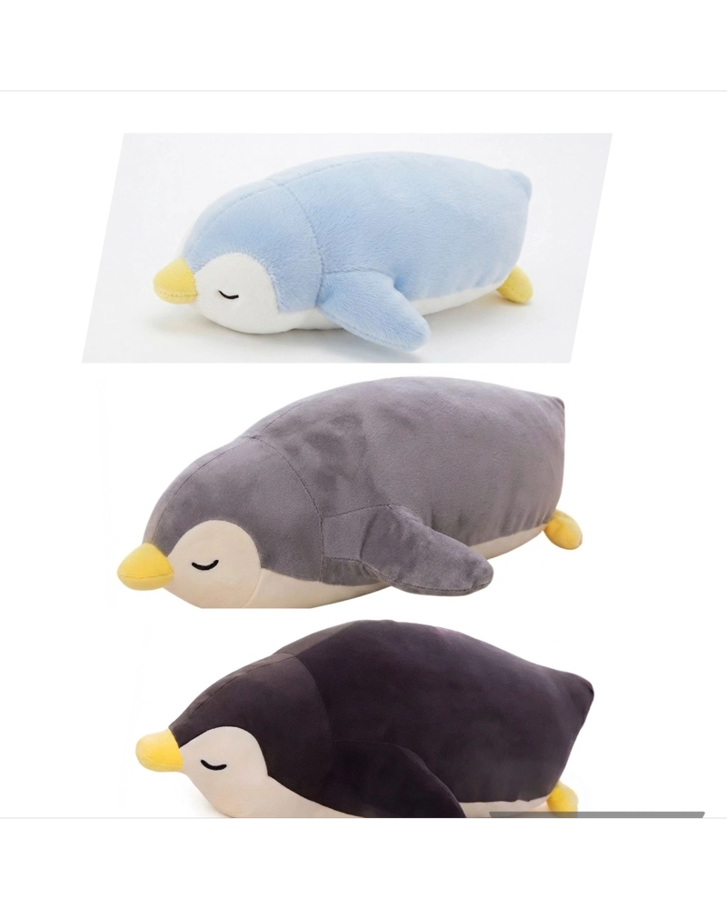 COJIN PELUCHE PINGÜINO EXTRA SUAVE ALMOHADA PARA ABRAZAR 30 CM - 6