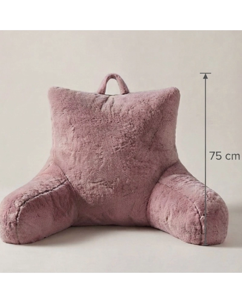 COJIN ALMOHADA LECTURA CON APOYABRAZOS Y ASA EXTRA SUAVE 75 CM - 4